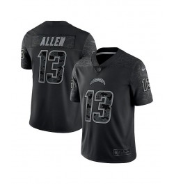 Men's Keenan Allen Black Los Angeles Chargers Reflective Limited Jersey $45.88 Jersey