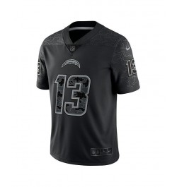 Men's Keenan Allen Black Los Angeles Chargers Reflective Limited Jersey $45.88 Jersey