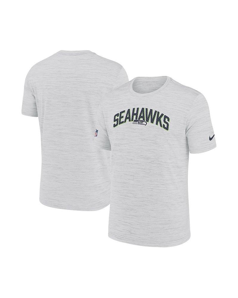 Men's White Seattle Seahawks Velocity Athletic Stack Performance T-shirt $23.19 T-Shirts