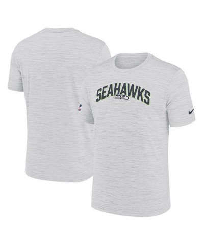 Men's White Seattle Seahawks Velocity Athletic Stack Performance T-shirt $23.19 T-Shirts