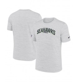 Men's White Seattle Seahawks Velocity Athletic Stack Performance T-shirt $23.19 T-Shirts