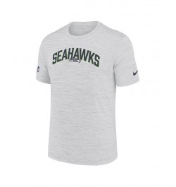 Men's White Seattle Seahawks Velocity Athletic Stack Performance T-shirt $23.19 T-Shirts