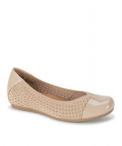 Women's Mia Casual Flat Tan/Beige $40.29 Shoes