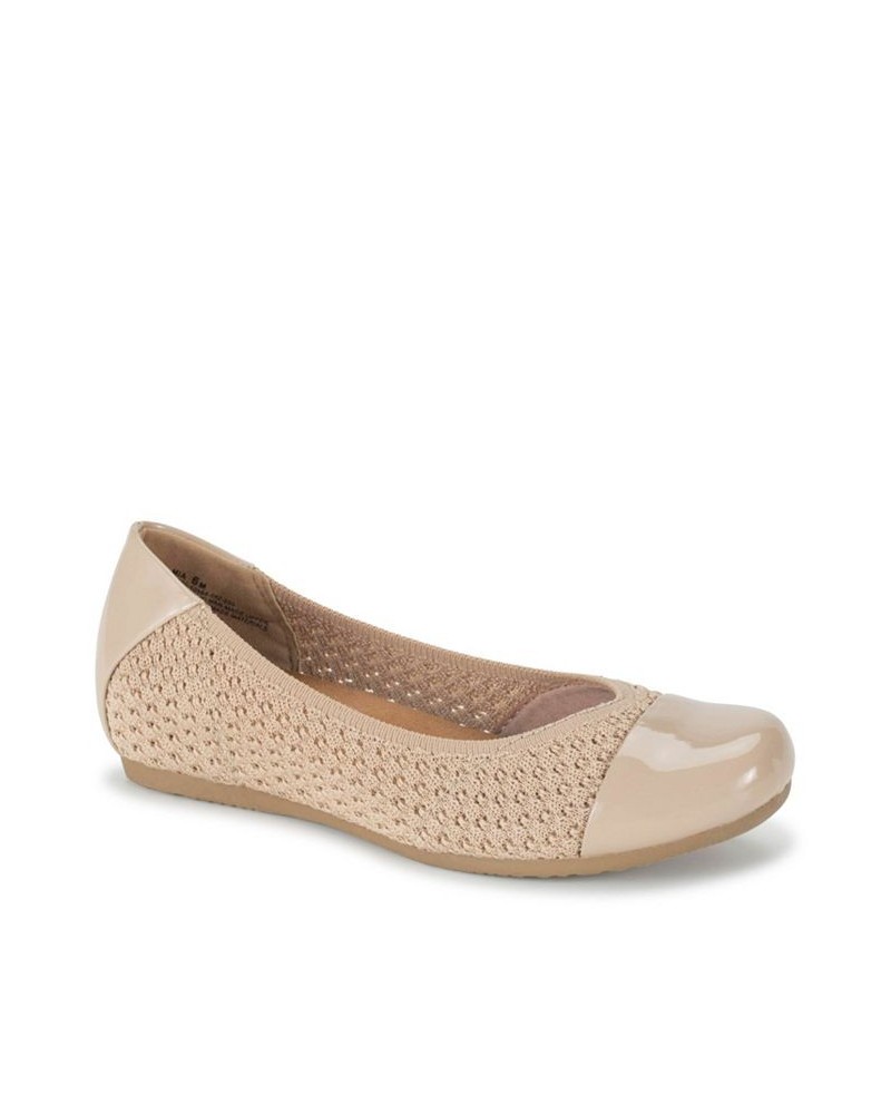 Women's Mia Casual Flat Tan/Beige $40.29 Shoes