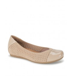 Women's Mia Casual Flat Tan/Beige $40.29 Shoes