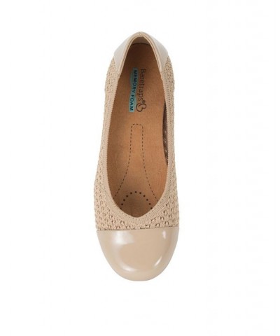 Women's Mia Casual Flat Tan/Beige $40.29 Shoes