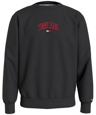 Men's Collegiate Crewneck Sweatshirt Black $28.67 Sweatshirt