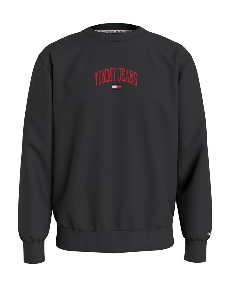 Men's Collegiate Crewneck Sweatshirt Black $28.67 Sweatshirt