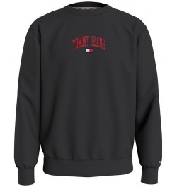 Men's Collegiate Crewneck Sweatshirt Black $28.67 Sweatshirt