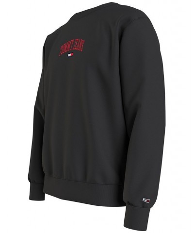 Men's Collegiate Crewneck Sweatshirt Black $28.67 Sweatshirt