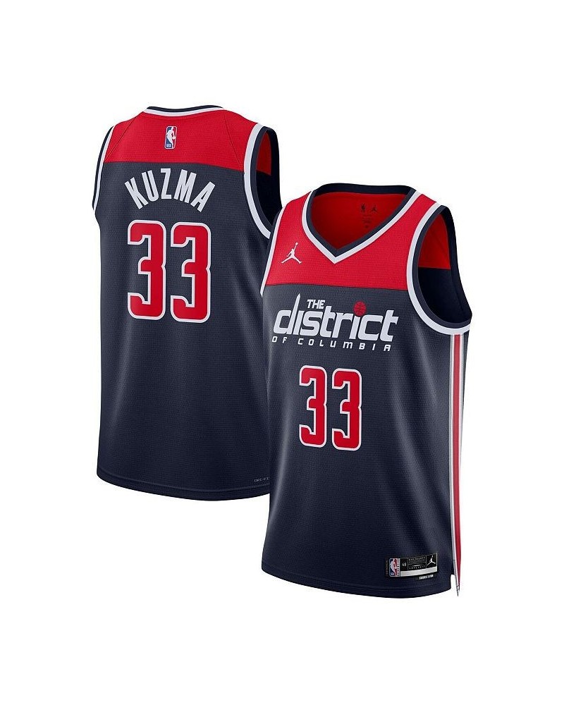 Men's Brand Kyle Kuzma Navy Washington Wizards 2022/23 Statement Edition Swingman Jersey $52.99 Jersey