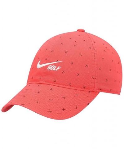 Men's Red Heritage86 Washed Club Performance Adjustable Hat $20.51 Hats