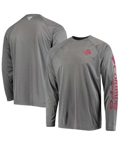 Men's Charcoal Texas A M Aggies PFG Terminal Tackle Omni-Shade Long Sleeve T-shirt $28.99 T-Shirts