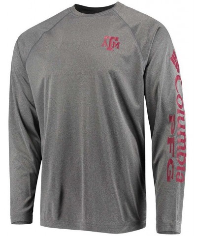 Men's Charcoal Texas A M Aggies PFG Terminal Tackle Omni-Shade Long Sleeve T-shirt $28.99 T-Shirts