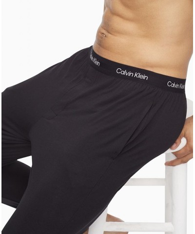 Men's Ultra Soft Modern Modal Lounge Joggers Black $19.58 Pajama