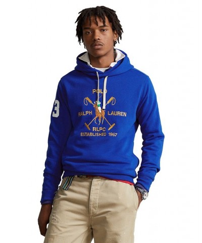 Men's Polo Pony Fleece Hoodie Sapphire Star $87.12 Sweatshirt