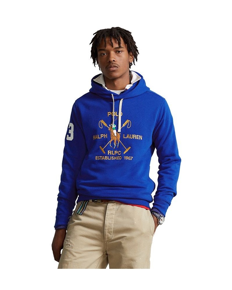 Men's Polo Pony Fleece Hoodie Sapphire Star $87.12 Sweatshirt