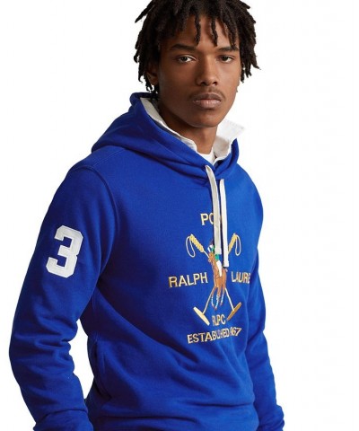 Men's Polo Pony Fleece Hoodie Sapphire Star $87.12 Sweatshirt