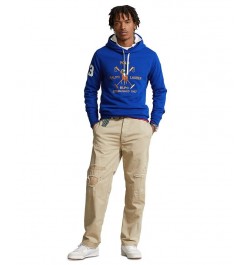 Men's Polo Pony Fleece Hoodie Sapphire Star $87.12 Sweatshirt