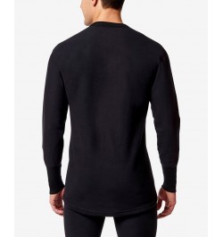 Men's Micro Fleece Long Sleeve Thermal Undershirt Black $31.61 Undershirt