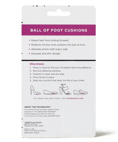 Fancy Feet by Ball of Foot Cushions Black $16.51 Shoes