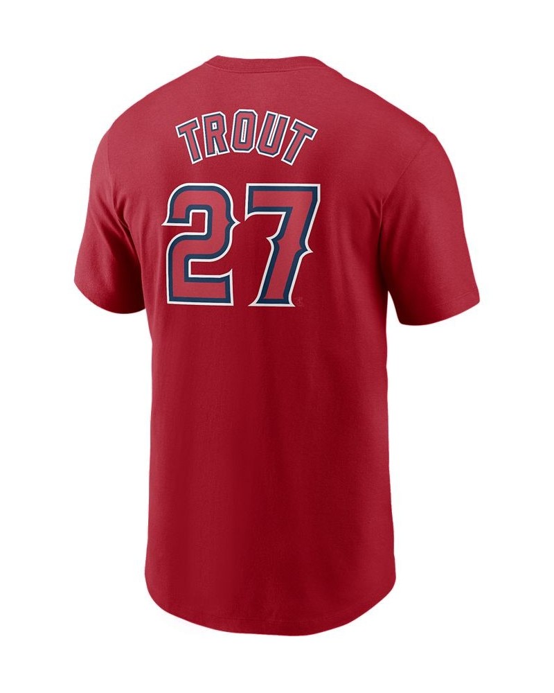 Men's Mike Trout Los Angeles Angels Name and Number Player T-Shirt $25.64 T-Shirts