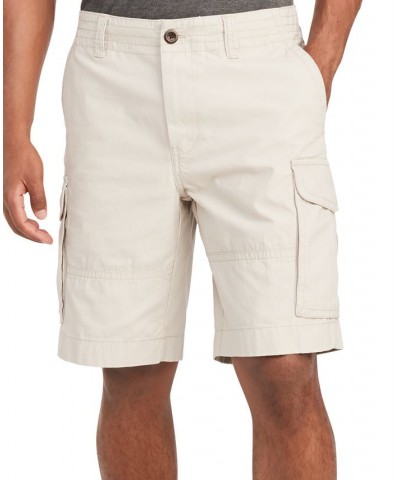 Men's 10" Cotton Cargo Shorts Stone $29.90 Shorts