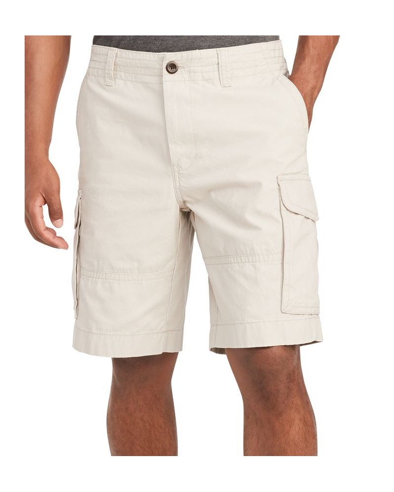 Men's 10" Cotton Cargo Shorts Stone $29.90 Shorts