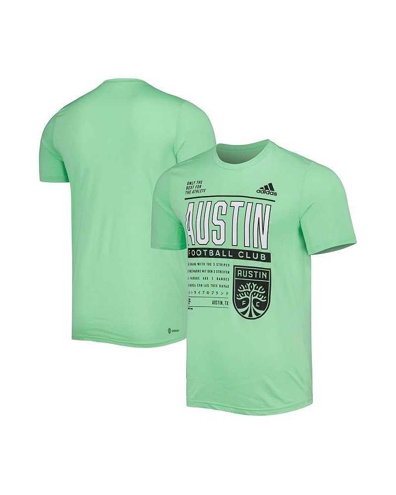 Men's Mint Austin FC Club DNA Performance T-shirt $23.39 T-Shirts