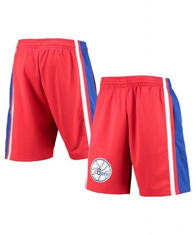 Men's Red Philadelphia 76Ers Hardwood Classics 75th Anniversary Swingman Shorts $56.10 Shorts