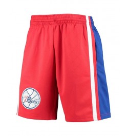 Men's Red Philadelphia 76Ers Hardwood Classics 75th Anniversary Swingman Shorts $56.10 Shorts