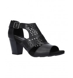 Women's Adara Heeled Sandals Black $33.00 Shoes