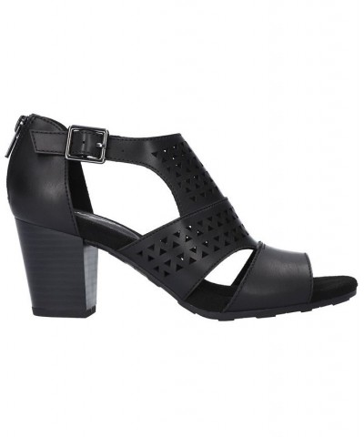 Women's Adara Heeled Sandals Black $33.00 Shoes