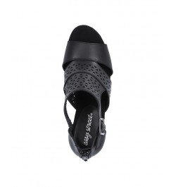 Women's Adara Heeled Sandals Black $33.00 Shoes