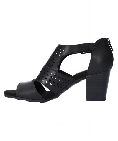 Women's Adara Heeled Sandals Black $33.00 Shoes