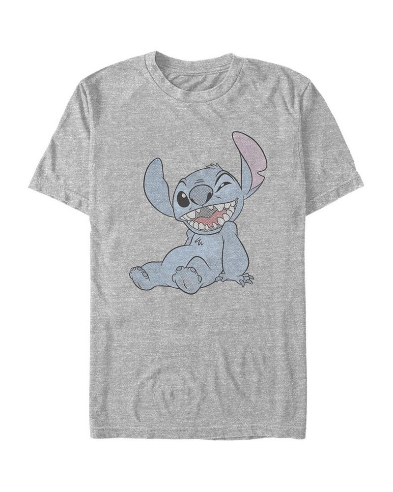 Men's Halftone Stitch Short Sleeve T-Shirt Gray $18.54 T-Shirts