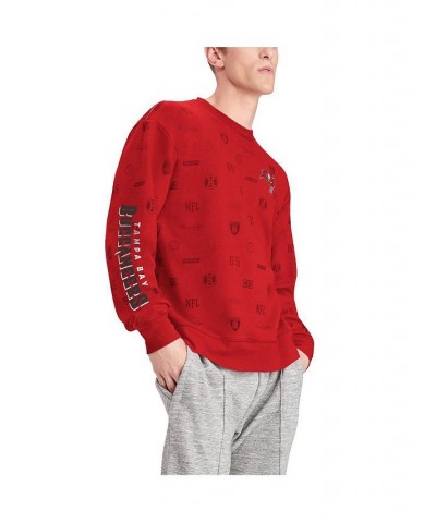 Men's Red Tampa Bay Buccaneers Reid Graphic Pullover Sweatshirt $37.09 Sweatshirt