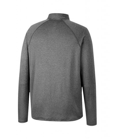 Men's Heathered Gray Arizona State Sun Devils Earth First Raglan Quarter-Zip Windshirt $22.56 Sweatshirt