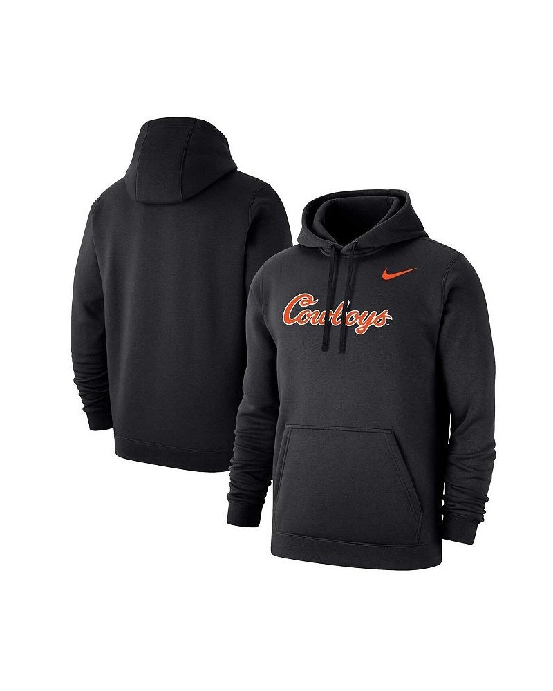 Men's Black Oklahoma State Cowboys Script Pullover Hoodie $43.34 Sweatshirt