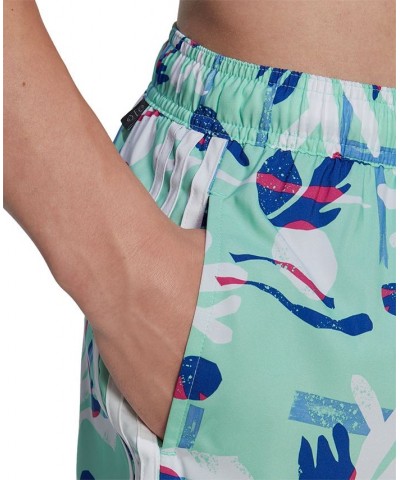 Men's Seasonal Floral Classics Very Short 3" Swim Shorts Green $24.09 Swimsuits