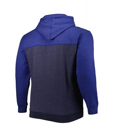 Men's Branded Navy, Royal Dallas Mavericks Big and Tall Down and Distance Full-Zip Hoodie $31.68 Sweatshirt