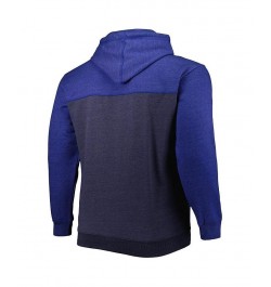 Men's Branded Navy, Royal Dallas Mavericks Big and Tall Down and Distance Full-Zip Hoodie $31.68 Sweatshirt