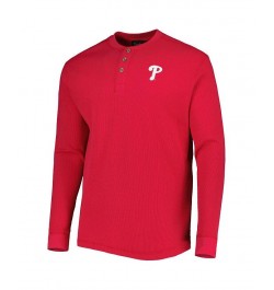 Men's Philadelphia Phillies Red Maverick Long Sleeve T-shirt $28.04 T-Shirts