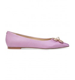 Women's Wanda Tour Pointed-Toe Flats Purple $65.60 Shoes