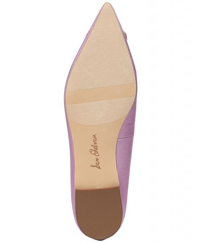 Women's Wanda Tour Pointed-Toe Flats Purple $65.60 Shoes