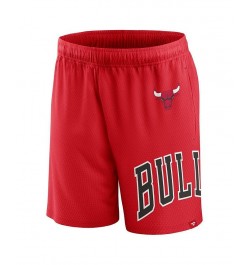 Men's Branded Red Chicago Bulls Free Throw Mesh Shorts $16.80 Shorts