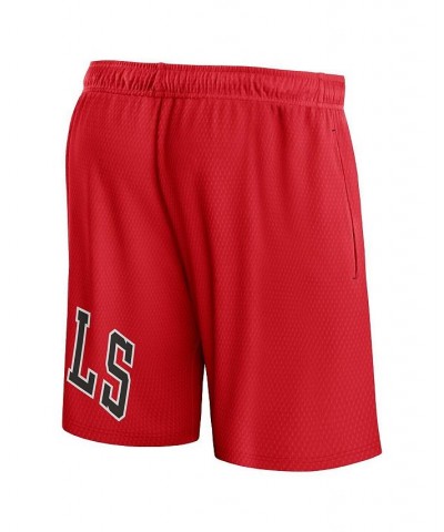 Men's Branded Red Chicago Bulls Free Throw Mesh Shorts $16.80 Shorts