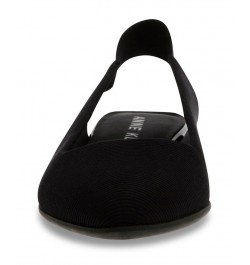 Women's Oaks Stretch Sling Back Flats Black $35.55 Shoes