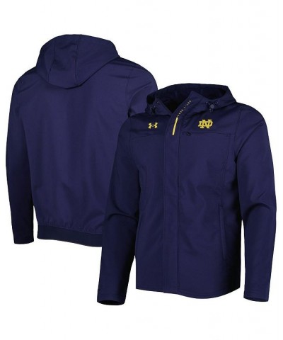 Men's Navy Notre Dame Fighting Irish Swoven Performance Full-Zip Jacket $65.80 Jackets