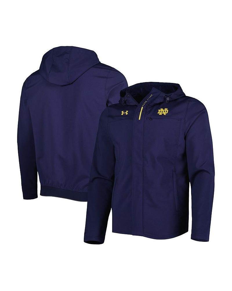 Men's Navy Notre Dame Fighting Irish Swoven Performance Full-Zip Jacket $65.80 Jackets